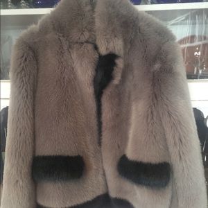 Anthropologie Faux Fur Coat